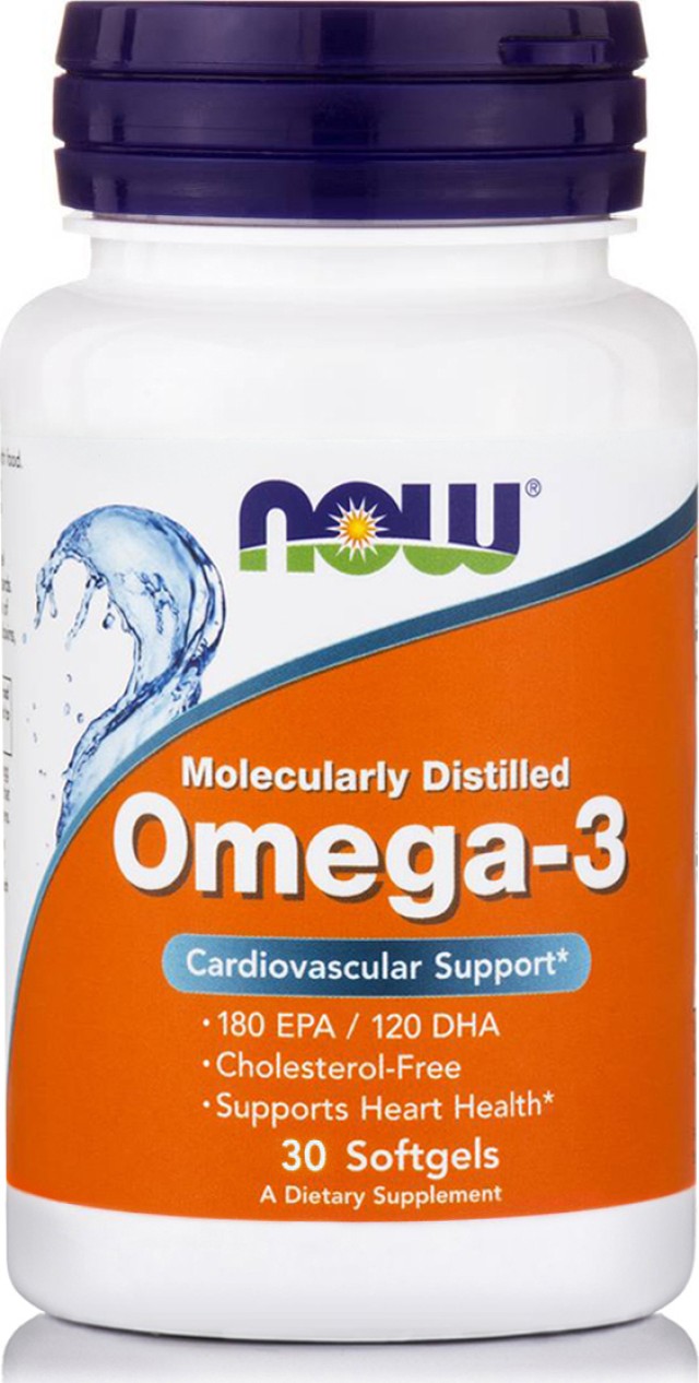 NOW Omega-3 1000mg 30 Μαλακές Κάψουλες