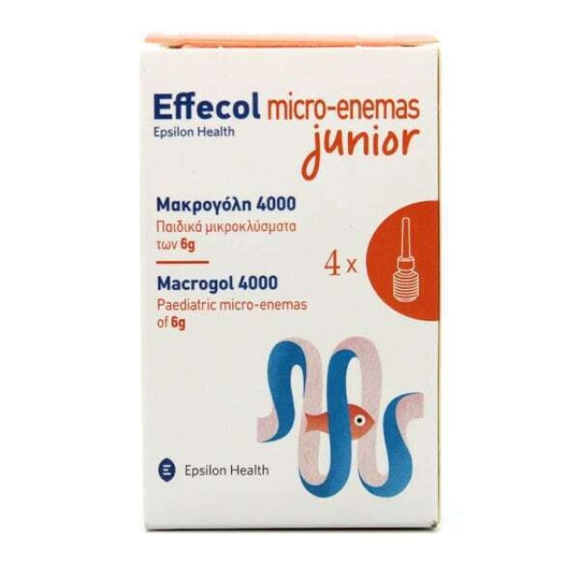 Epsilon Health Micro-Enemas Junior Macrogol 4000 4 x 6gr