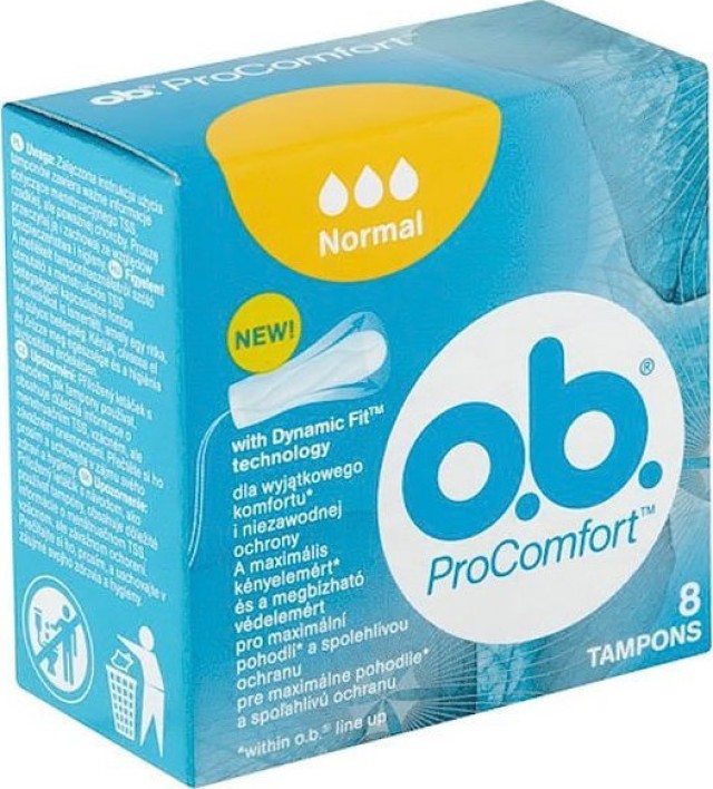 OB ProComfort Normal Ταμπόν, 8 τεμάχια