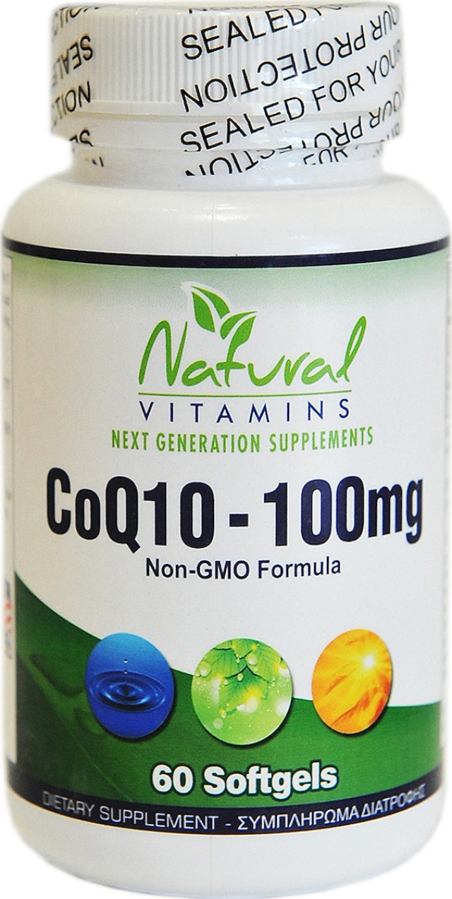 Natural Vitamins CoQ10 100mg – 60 softgels