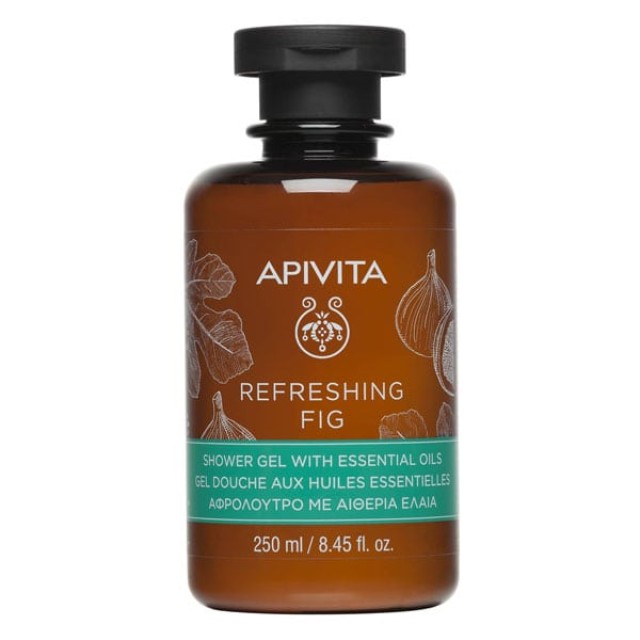 Apivita Αφρόλουτρο Refreshing Fig με αιθέρια έλαια 250ml