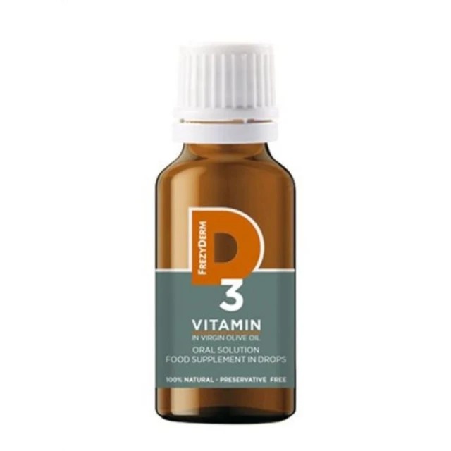 Frezyderm Vitamin D3 Συμπλήρωμα Διατροφής Βιταμίνης D3 για την Υγεία των Οστών 20ml