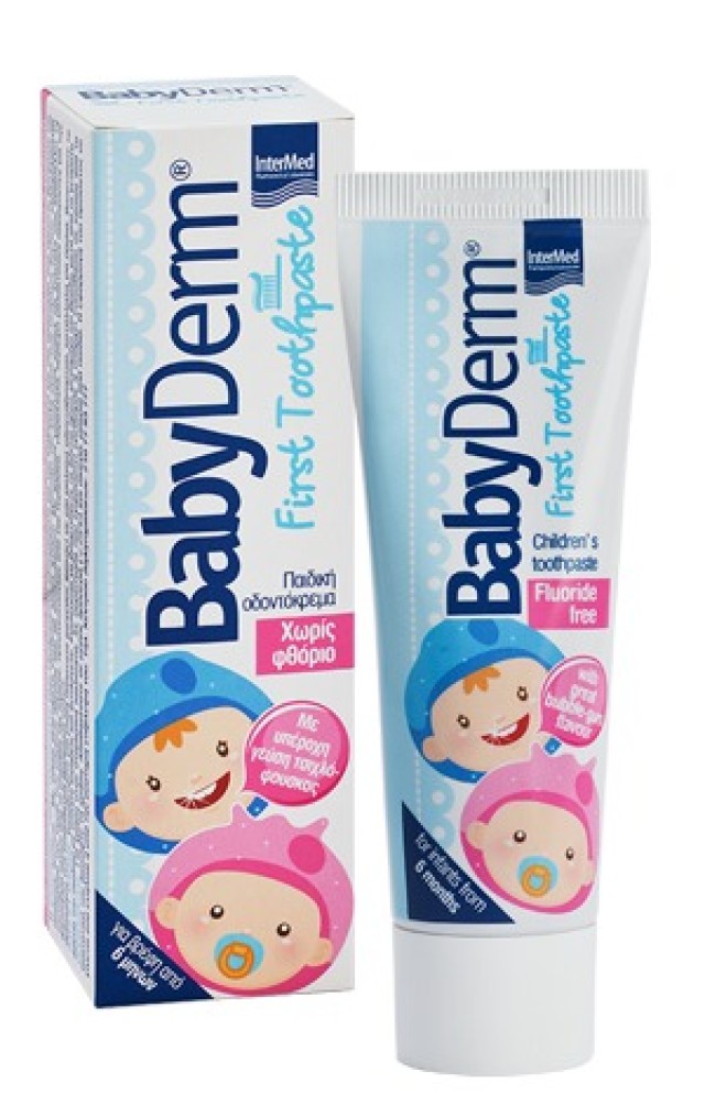 INTERMED BABYDERM First Toothpaste Τσιχλόφουσκα 50ml