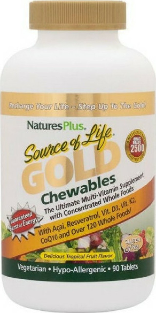 Natures Plus Source of life Gold Chewables 90 tabs