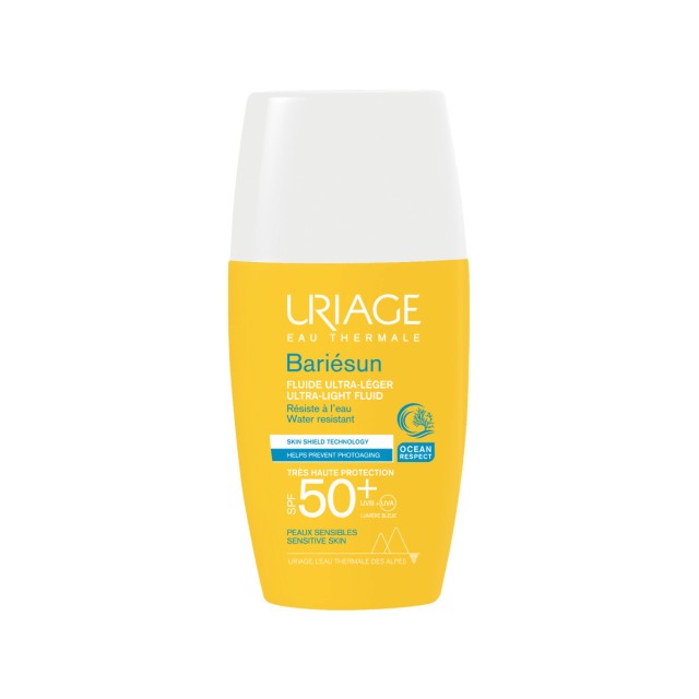 Uriage Bariesun Ultra Fluid SPF50+ Αντηλιακή Έξτρα Λεπτόρρευστη Κρέμα Προσώπου 30ml