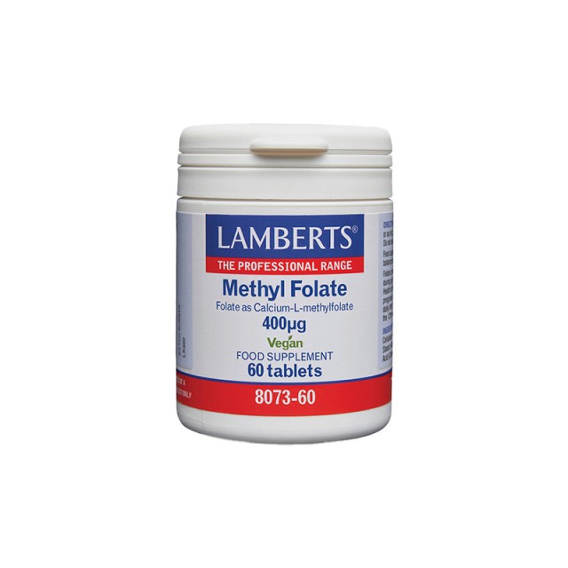 Lamberts Methyl Folate Συμπλήρωμα Διατροφής με Φολικό Οξύ 400μg 60tabs