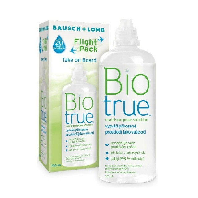 Bausch & Lomb Biotrue Flight Pack Υγρό Φακών Επαφής 100ml