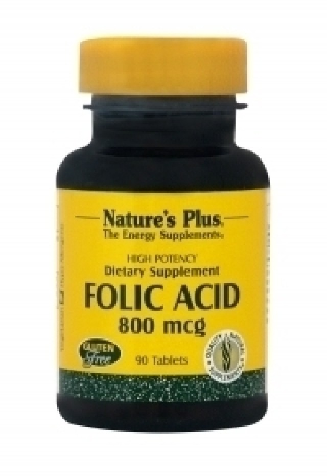 Natures Plus FOLIC ACID 800 MCG 90 ταμπλέτες