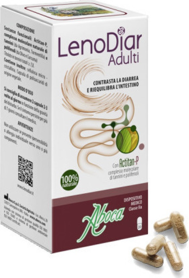 Aboca Lenodiar Adult 20 Capsules