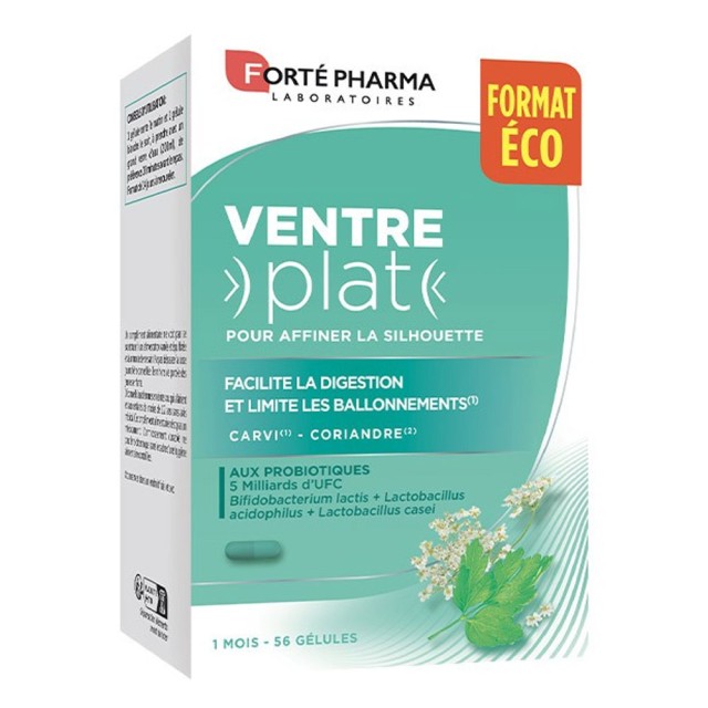 Forte Pharma Ventre Plat, Συμπλήρωμα Διατροφής Για Επίπεδη Κοιλιά 56caps.