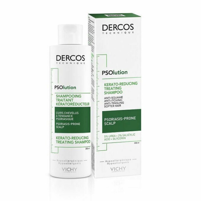 Vichy Dercos PSOlution Shampoo Keratoreducing Treatment Σαμπουάν για Τριχωτό με Τάση Ψωρίασης, 200ml