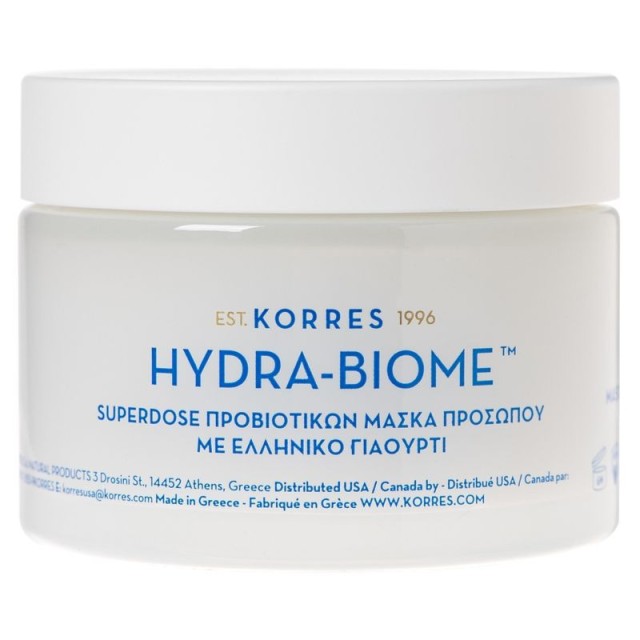 Korres Greek Yoghurt Hydra-Biome Superdose Προβιοτικών Μάσκα Προσώπου 100ml