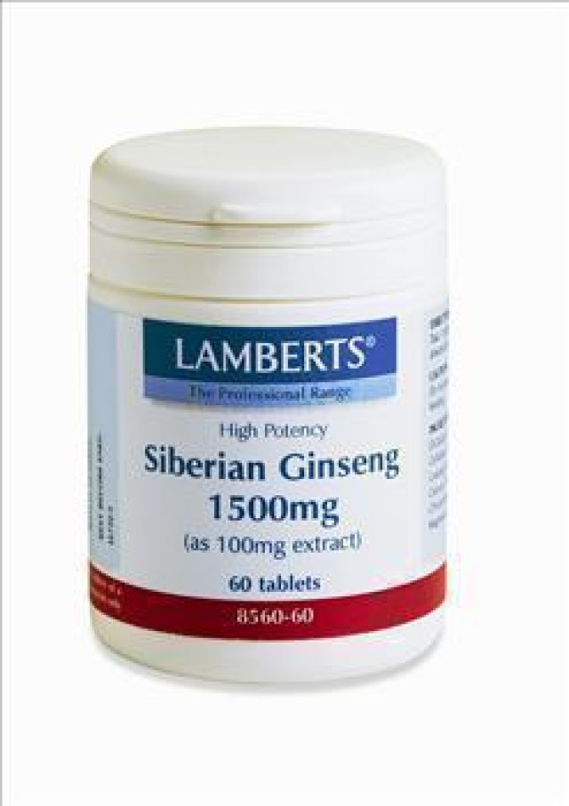 LAMBERTS SIBERIAN GINSENG 1500MG 60TABS