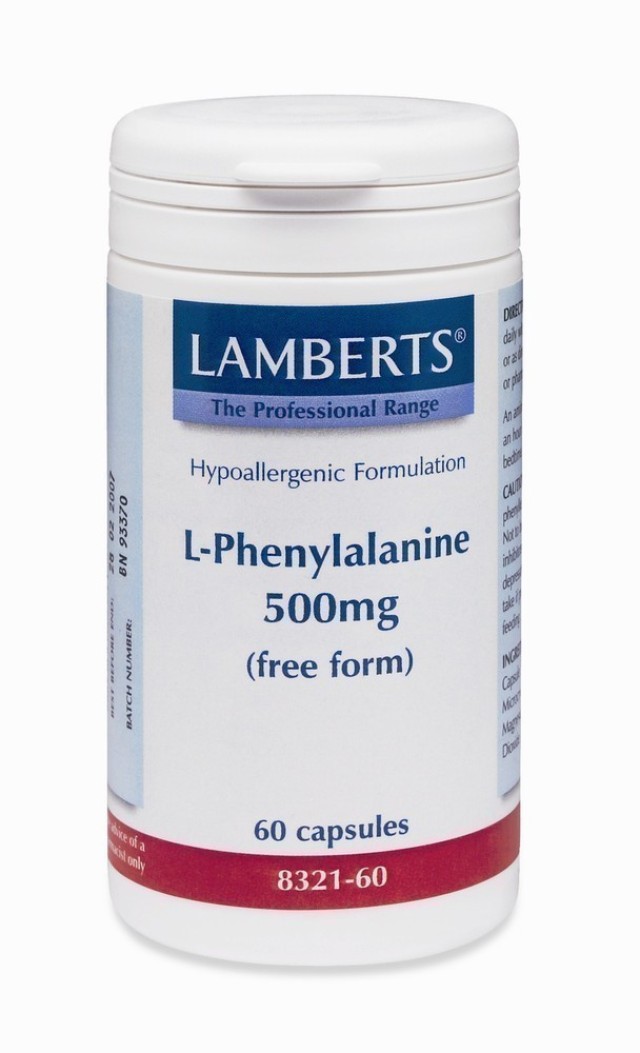 LAMBERTS L-PHENYLALANINE 60CAPS