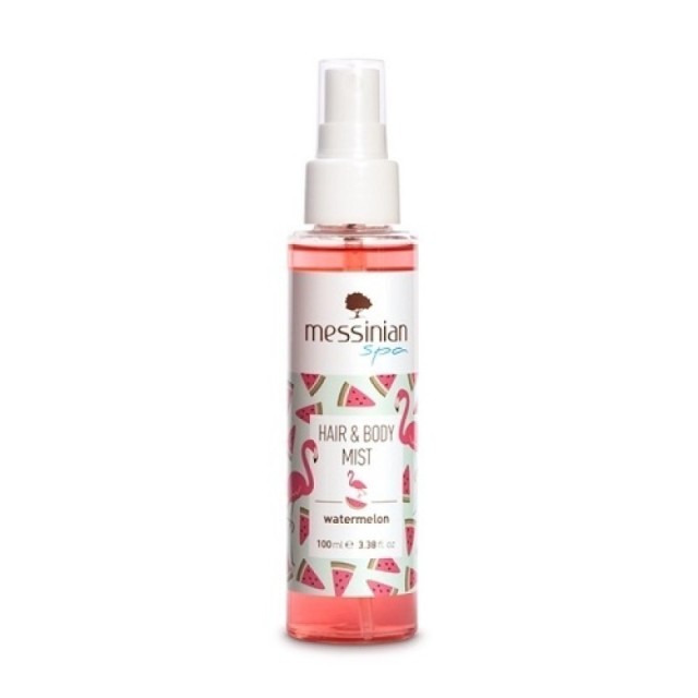 Messinian Spa Hair & Body Mist Watermelon Eau Fraiche 100ml