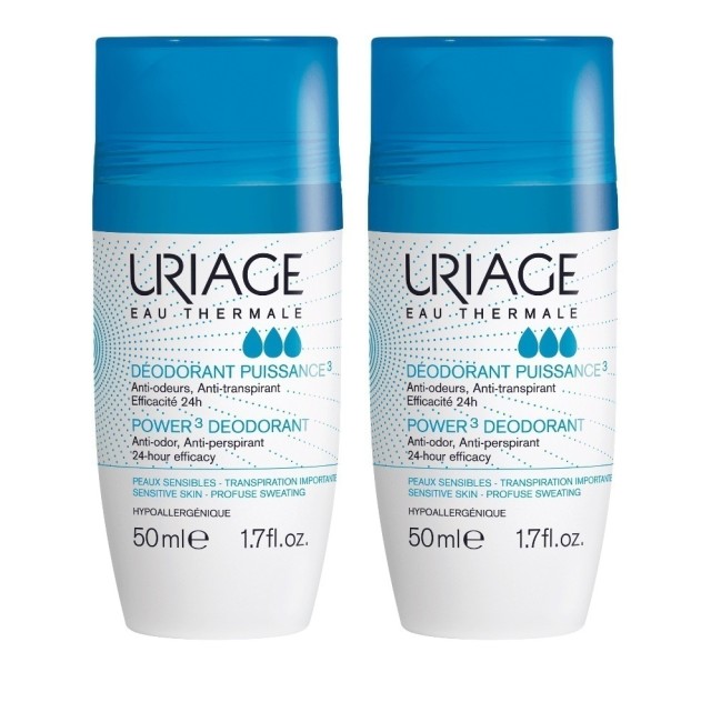 Uriage Deodorant Puissance Roll On Roll-On 2x50ml