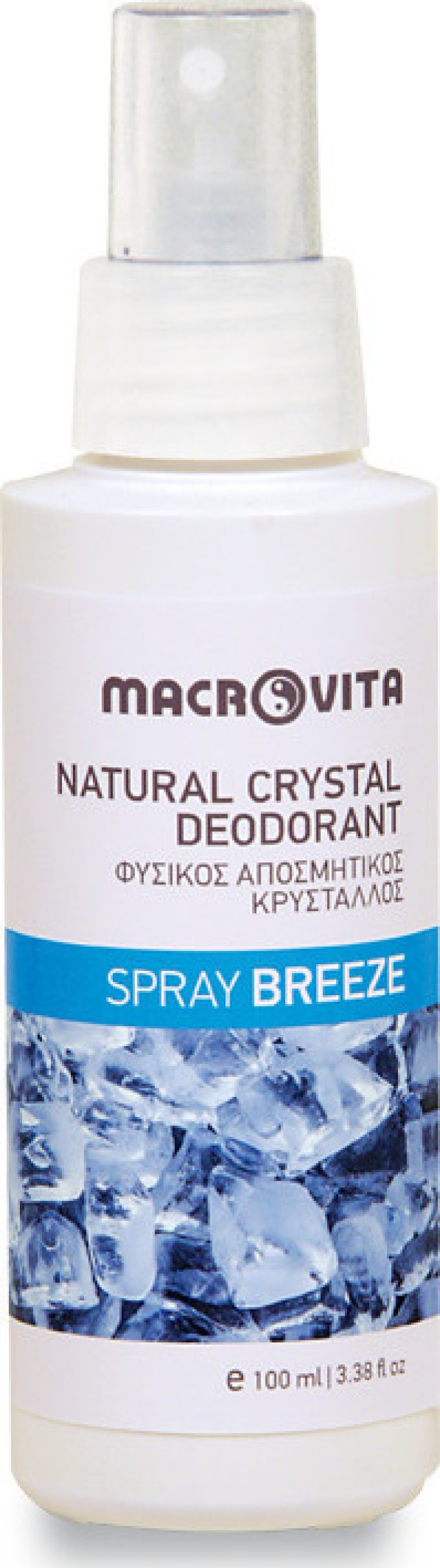 Macrovita Φυσικός Αποσμητικός Κρύσταλλος Spray με Άρωμα Breeze 100ml