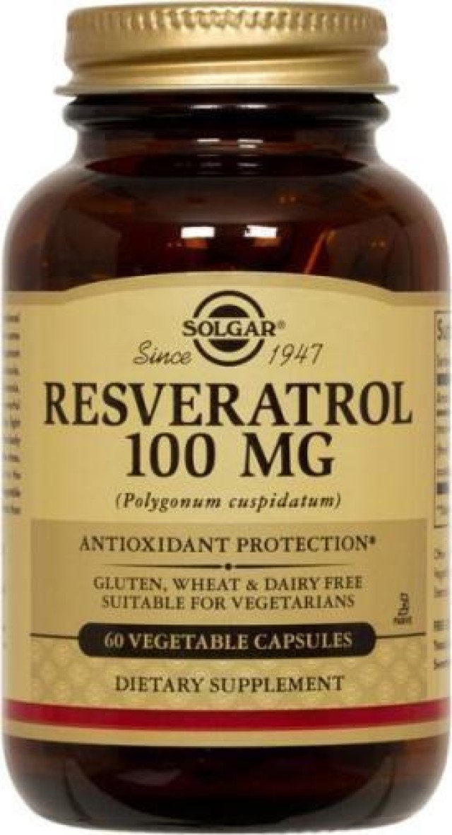 SOLGAR RESVERATROL 100mg veg.caps 60s