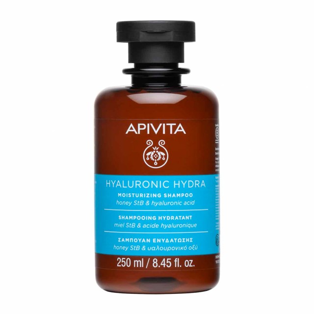 Apivita Hyaluronic Hydra Moisturizing Shampoo Honey StB & Hyaluronic Acid 250ml