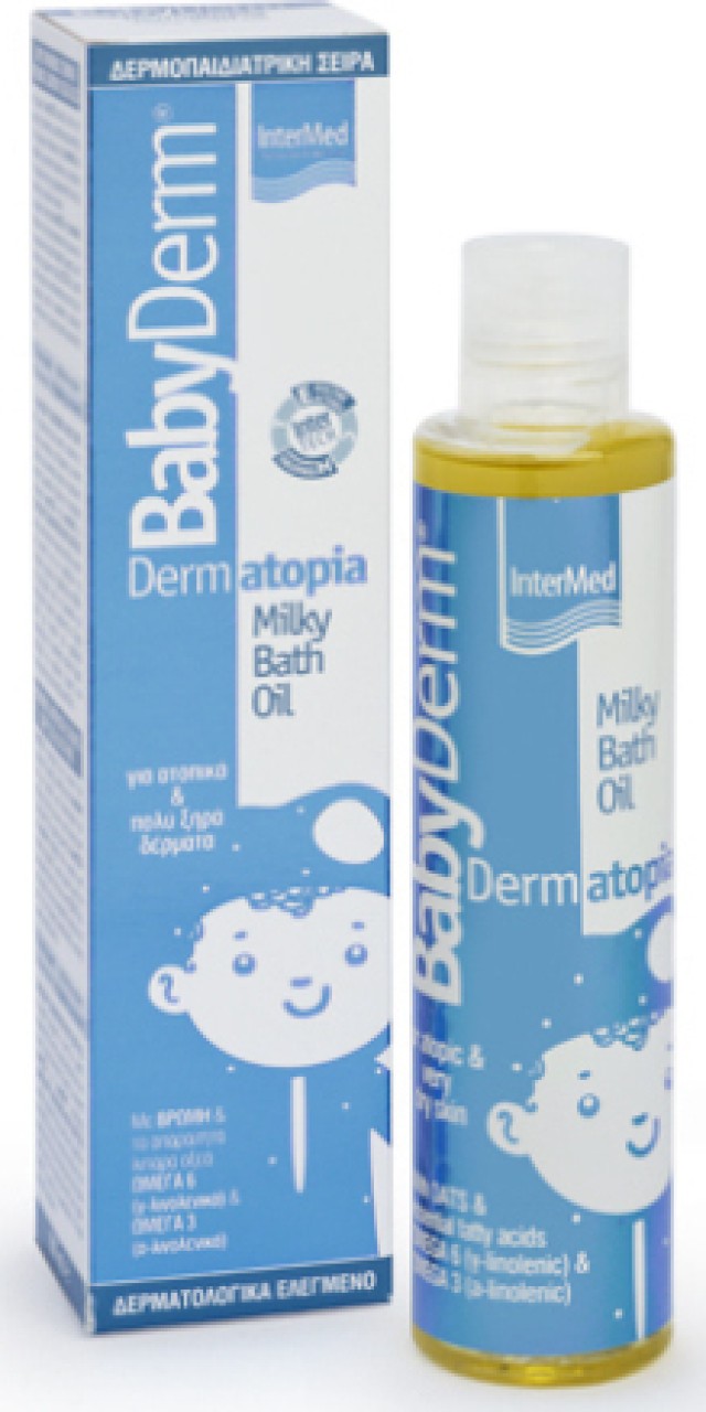 Intermed Babyderm Dermatopia Milky Bath Oil 200ml