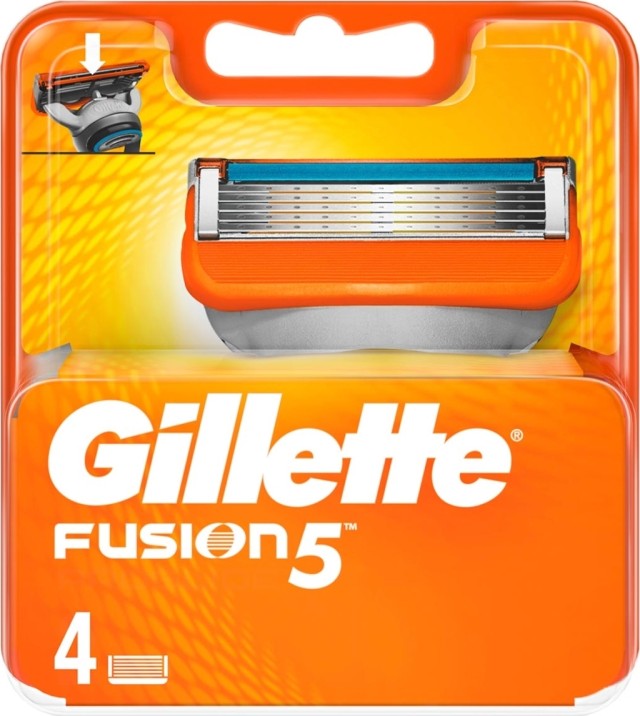 Gillette Fusion 5 Ανταλλακτικά Ξυριστικής Μηχανής 4 τεμάχια