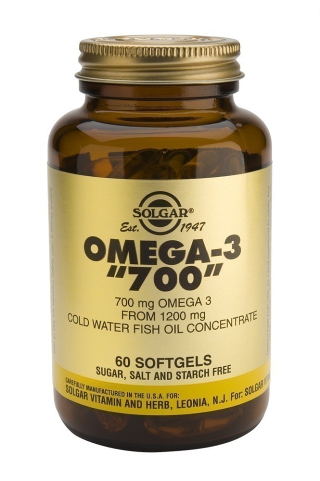 SOLGAR OMEGA-3 DOUBLE STRENGTH 700mg softgels 60s