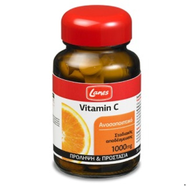 LANES VIT C 1000MG RED 30 ταμπλέτες