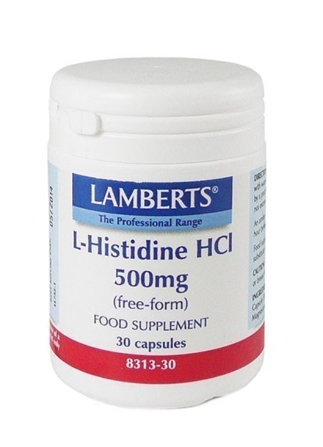 LAMBERTS L-HISTIDINE 500MG 30CAPS