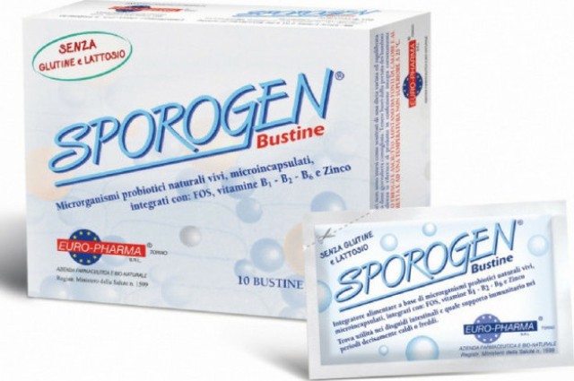 Bionat Europharma Sporogen Bustine για τη Θεραπεία της Διάρροιας, 10 φακελάκια