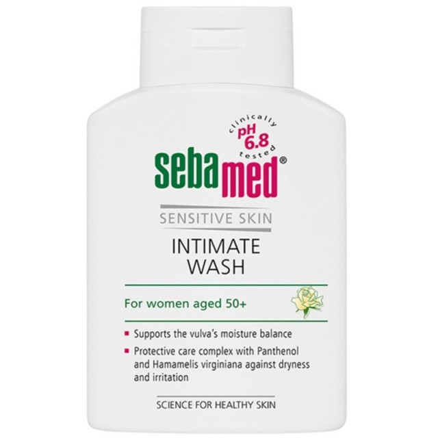 Sebamed Intimate Wash pH 6.8 για γυναίκες 50+ & μετά την εμμηνόπαυση, 200ml