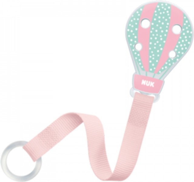 NUK Κορδέλα Ροζ Αερόστατο για την Πιπίλα Soother Band (10.751.369)