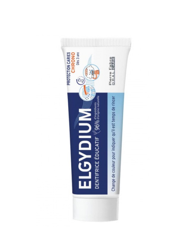 Elgydium Timer Kids Toothpaste Παιδική Οδοντόκρεμα για Προστασία Από την Τερηδόνα 3+ Ετών 50ml