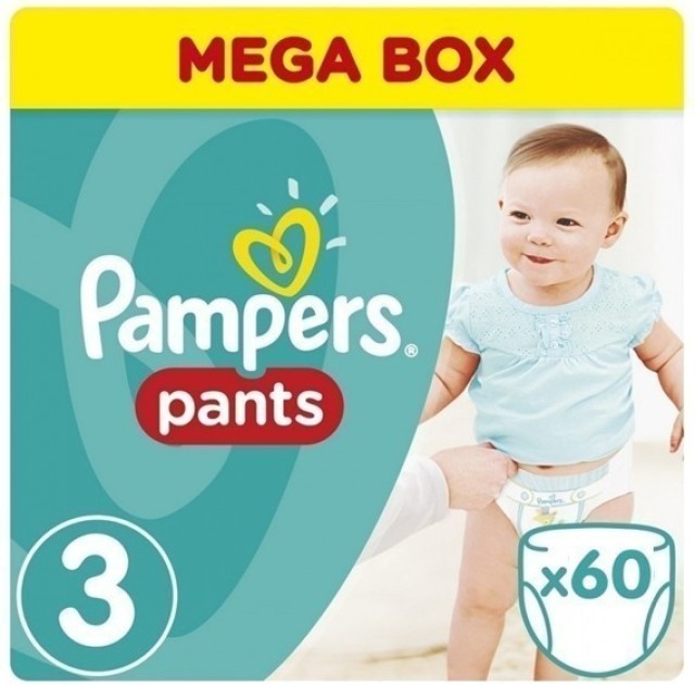 PAMPERS PANTS ΜΕΓ 3 60 JUMBO