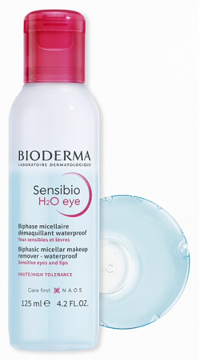 Bioderma Sensibio H2o Eye Biphasic Micellar Ιφασικό Νερό Καθαρισμού Για Μάτια Και Χείλη 125ml