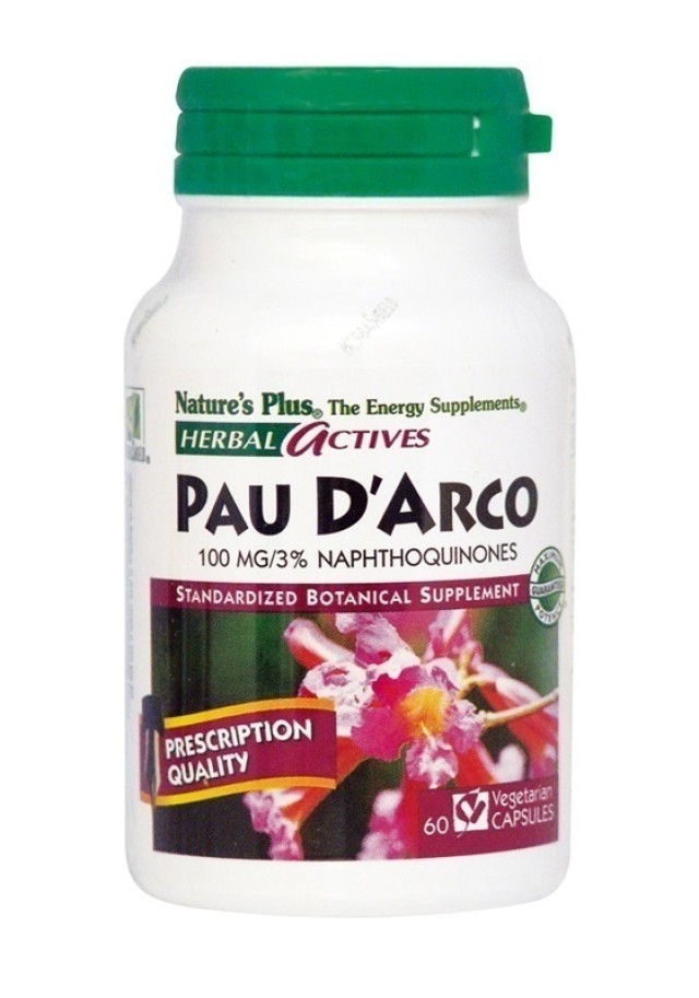 Natures Plus PAU DARCO 100 MG 60 φυτικές κάψουλες