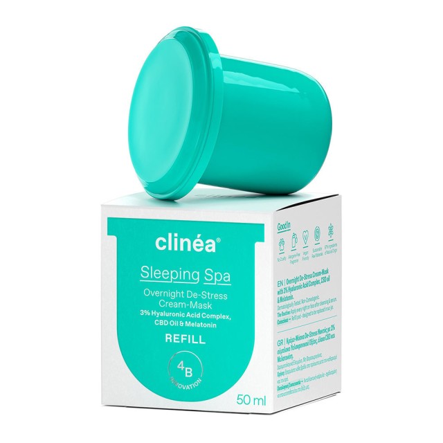 Clinéa Sleeping Spa Refill 50ml Κρέμα & Μάσκα De-Stress Nυκτός Ανταλλακτικό 50ml