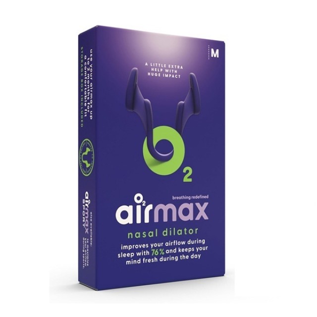 Airmax O2 Nasal Dilator Classic Medium Ρινικός Διαστολέας για Ευκολότερη Αναπνοή 1 Τεμάχιο