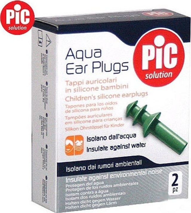 Pic Solution Sport Aqua Ear Plugs Ωτοασπίδες Σιλικόνης Παιδικές, 2τεμάχια