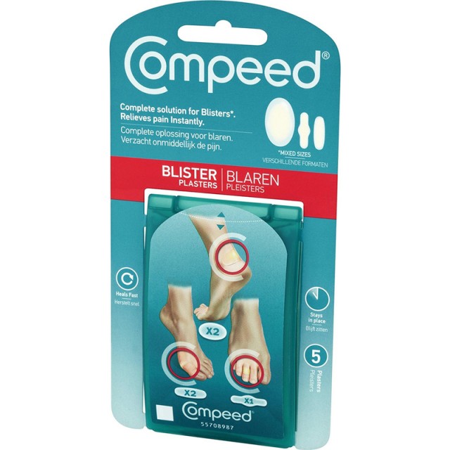 Compeed Blisters Mixpack 5τμχ Επιθέματα για Φουσκάλες σε 3 διαφορετικά μεγέθη