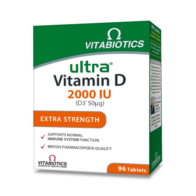 Vitabiotics Ultra Vitamin D 2000 IU D3 50mg 96 tabs