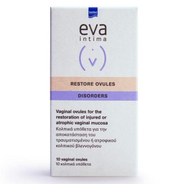 INTERMED Eva Intima Restore Ovules 10 κολπικά υπόθετα