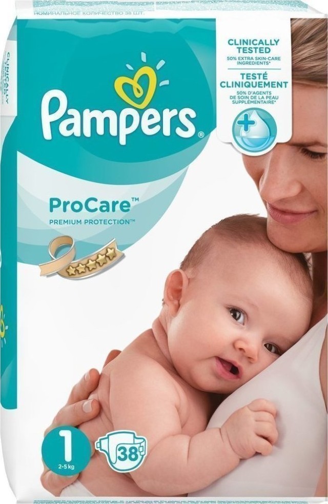 Pampers ProCare Premium Protection 1 (2-5kg) - 38τμχ