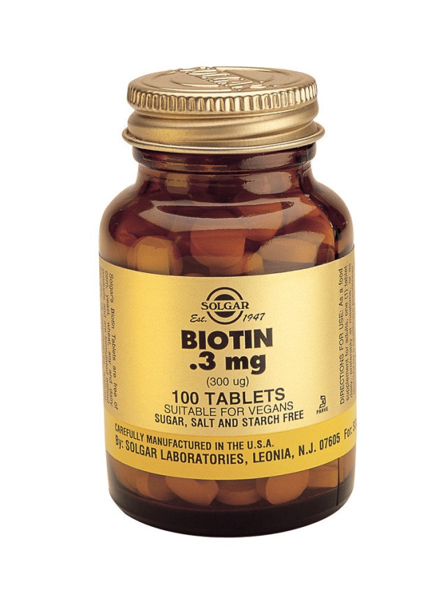 SOLGAR BIOTIN  300μg tabs 100s