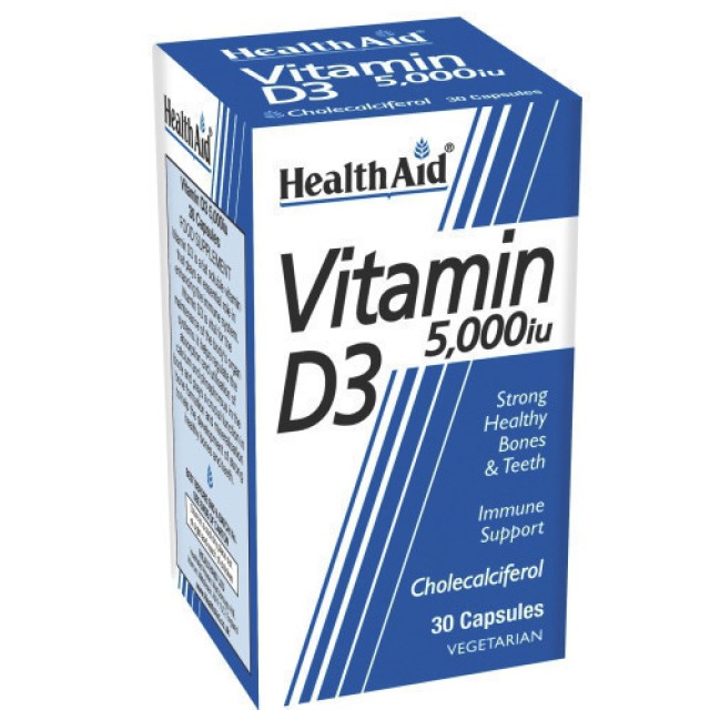 HEALTH AID VITAMIN D3 5000i.u. 30s