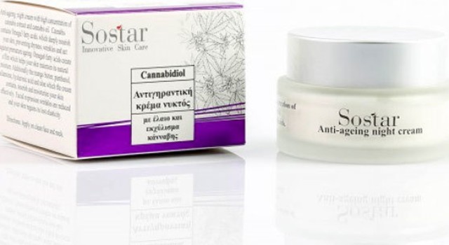 Sostar Cannabidiol Αντιγηραντική Κρέμα Νυχτός 50ml