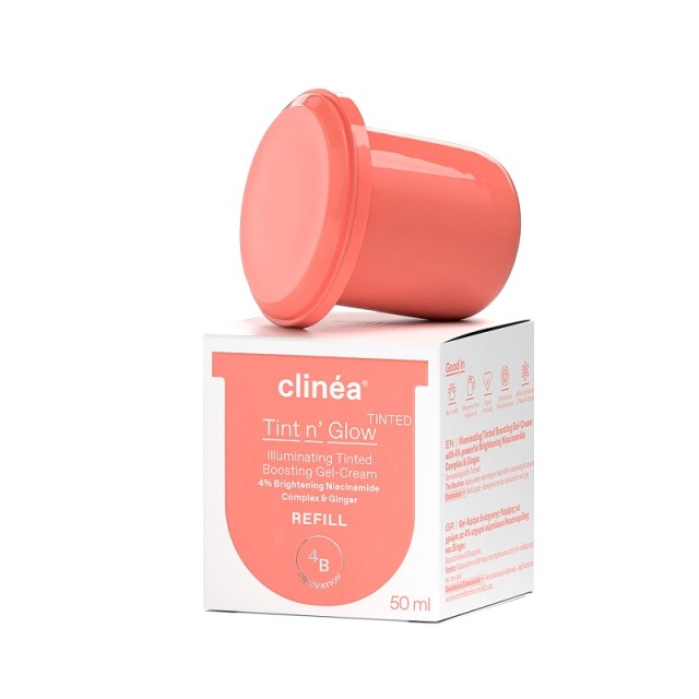 Clinéa Tint n Glow Illuminating Tinted Boosting Gel-Cream Refill Κρέμα-Τζελ Ενίσχυσης Λάμψης με Χρώμα 50 ml