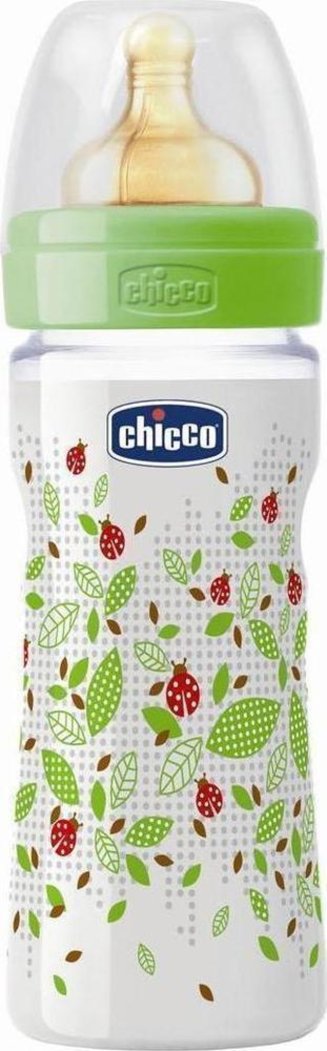 Chicco Well Being, Πλαστικό Mπιμπερό, Θηλή Καουτσούκ, 250ml