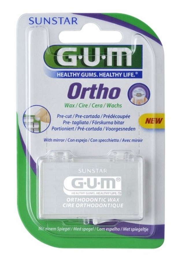 Gum Orthodontic Wax Μιντ Flavored Ορθοθοδοντικό Κερί Με Γεύση Μέντα 1τμχ