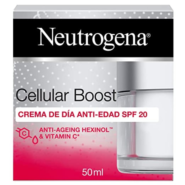 Neutrogena Cellular Boost De-Ageing Day Care SPF20 Αντιγηραντική Κρέμα Ημέρας 50ml