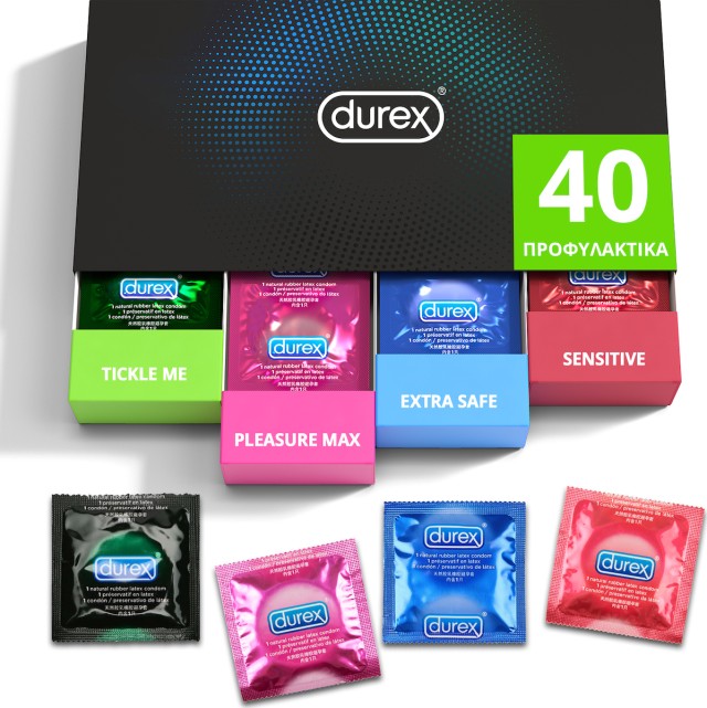 Durex Surprise Me Premium Variety Pack Ποικιλία με Επιλεγμένα Προφυλακτικά σε Κασετίνα 40 τεμ.